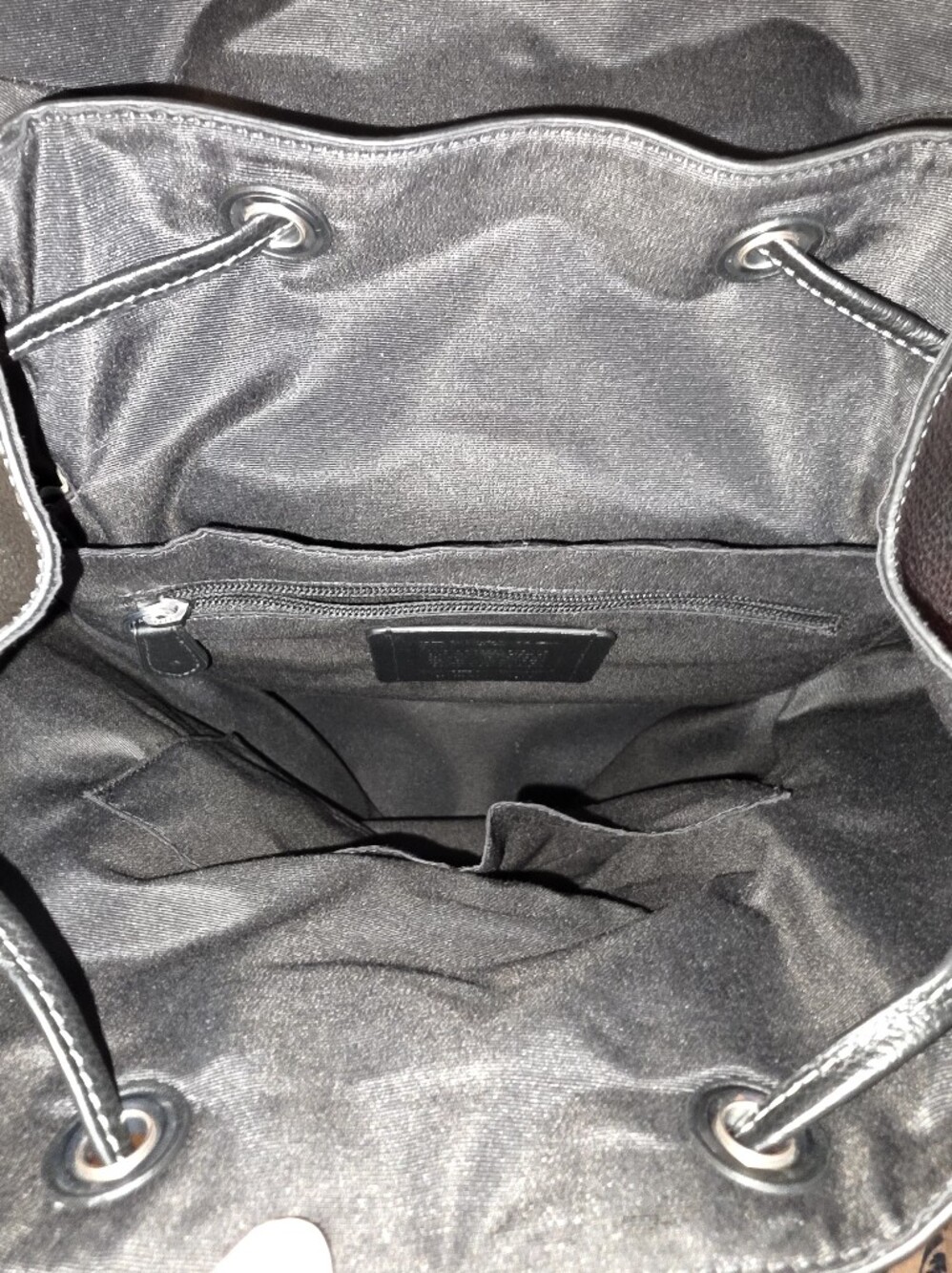 🖤 Coach Warner Backpack CW210 – Black Pebbled Leather | Like New 🖤 - Picture 12 of 15